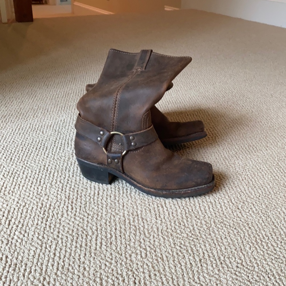 Frye Harness 12R Boots Brown 7.5 M